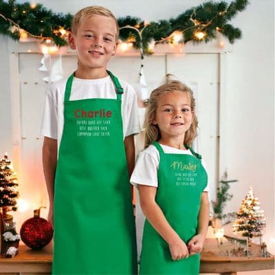 Child's Personalised Name Cooking Apron
