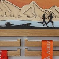 Couples Running 3D Medal Hanger