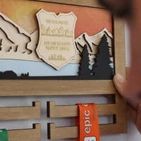 Couples Running 3D Medal Hanger