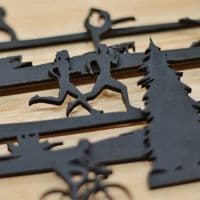 Couples Running 3D Medal Hanger