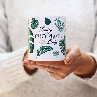 Crazy Plant Lady Personalised Mug