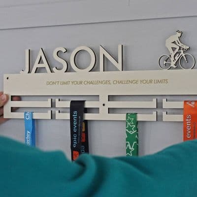 Cycling Personalised Medal Hanger