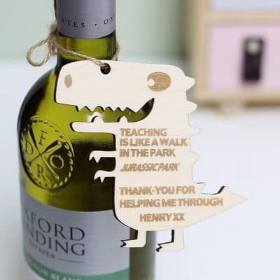 Dinosaur Teacher Thank You Gift Tag
