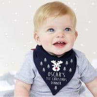 First Christmas Bandana Bib