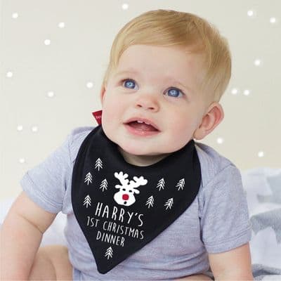 First Christmas Bandana Bib