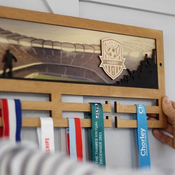 Football 3D Medal Hanger