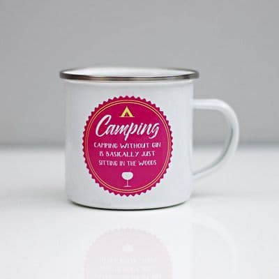 Gin Lovers Enamel Camping Mug
