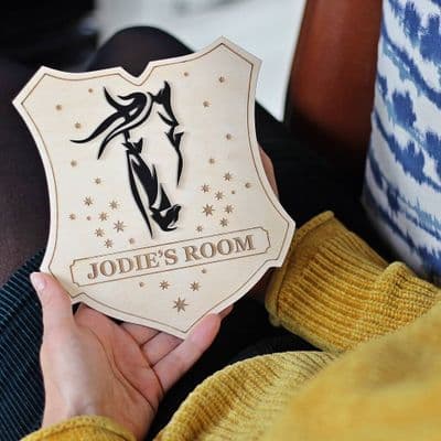 Horse Bedroom Door Sign