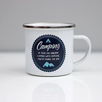 If You Can Survive Camping Enamel Mug
