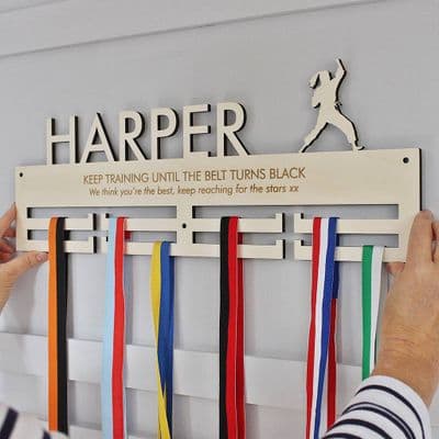 Karate Personalised Medal Hanger