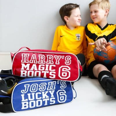 Kids Personalised Football Boot Bag
