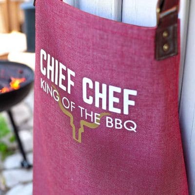 King Of The Barbecue Personalised Luxury Apron
