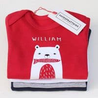 My First Christmas Adventure Hungry Bear Romper