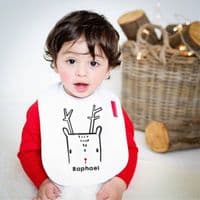 Nordic Christmas Deer Bib
