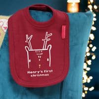 Nordic 'First Christmas' Deer Bib