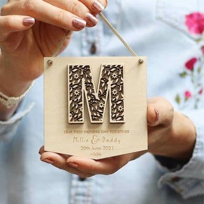 Our First Fathers Day Together Mini Pendant