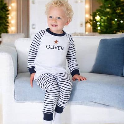 Personalised Baby Christmas Pyjamas