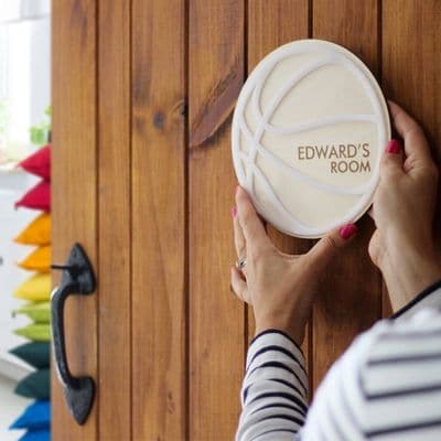 Personalised Basketball Door Hanger