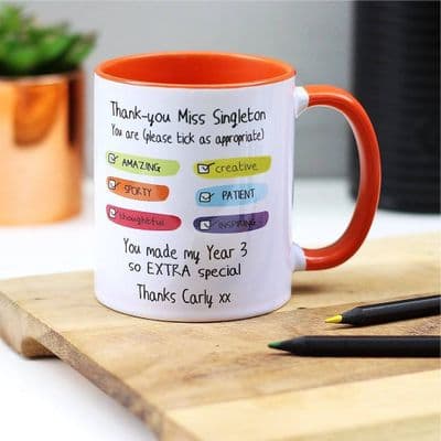 Personalised 'Best Teacher' Mug