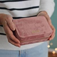 Personalised Brides Velvet Jewellery Box