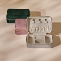 Personalised Brides Velvet Jewellery Box