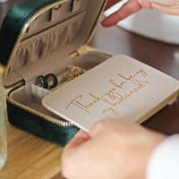 Personalised Bridesmaids Velvet Jewellery Box