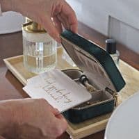 Personalised Bridesmaids Velvet Jewellery Box