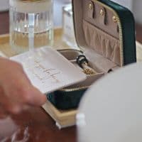 Personalised Bridesmaids Velvet Jewellery Box