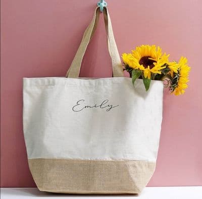 Personalised Canvas Shopping Bag