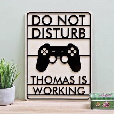 Personalised Do Not Disturb Gaming Sign