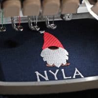 Personalised Embroidered Christmas Gonk Pyjamas