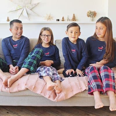 Personalised Embroidered Sausage Dog Pyjamas