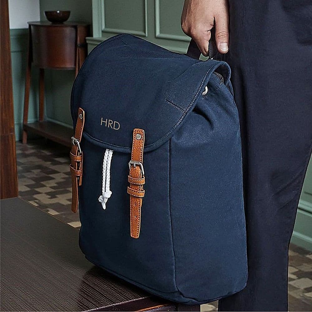Fasionable Ruck Sack Personalised Embroidered Vintage Rucksack