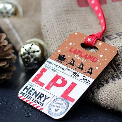 Personalised First Christmas Decoration