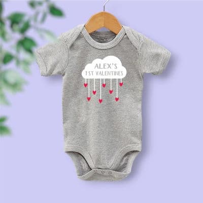 Personalised 'First Valentines' Body Vest