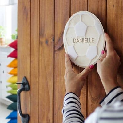 Personalised Football Door Hanger
