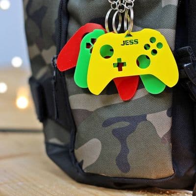 Personalised Gamers Keyring