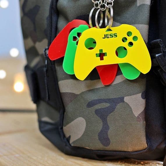 Personalised Gamers Keyring