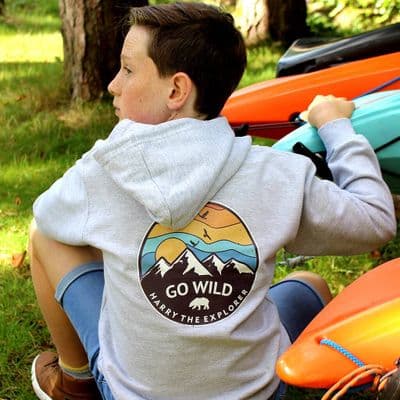 Personalised Go Wild And Explore Hoodie