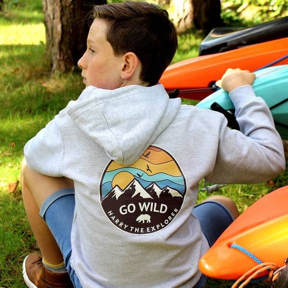Personalised Go Wild And Explore Hoodie