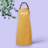 Personalised 'It's Time To Barbeque' Adult Apron