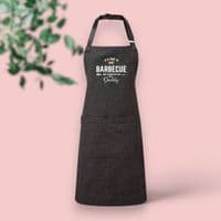 Personalised 'It's Time To Barbeque' Adult Apron