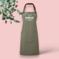 Personalised 'It's Time To Barbeque' Adult Apron