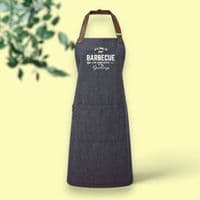 Personalised 'It's Time To Barbeque' Adult Apron
