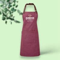 Personalised 'It's Time To Barbeque' Adult Apron