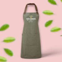 Personalised 'It's time to make burgers' Apron