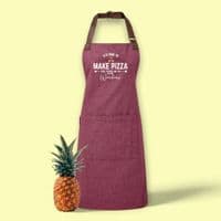 Personalised 'It's Time To Make Pizza' Adult Apron