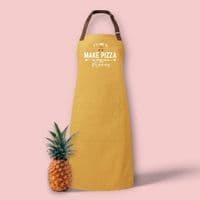 Personalised 'It's Time To Make Pizza' Adult Apron