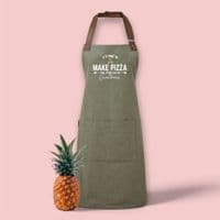 Personalised 'It's Time To Make Pizza' Adult Apron