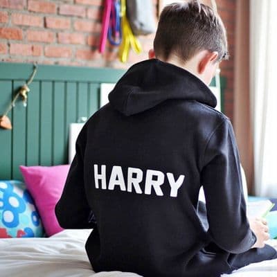 Personalised Junior Zip Up Onesie